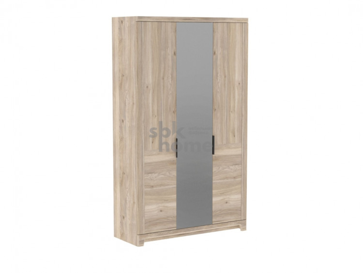 Шкаф 3-х дверный с комбинированными дверями Юта 