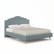 Кровать Ариана 1600, мягкая (голубой/бежевый)