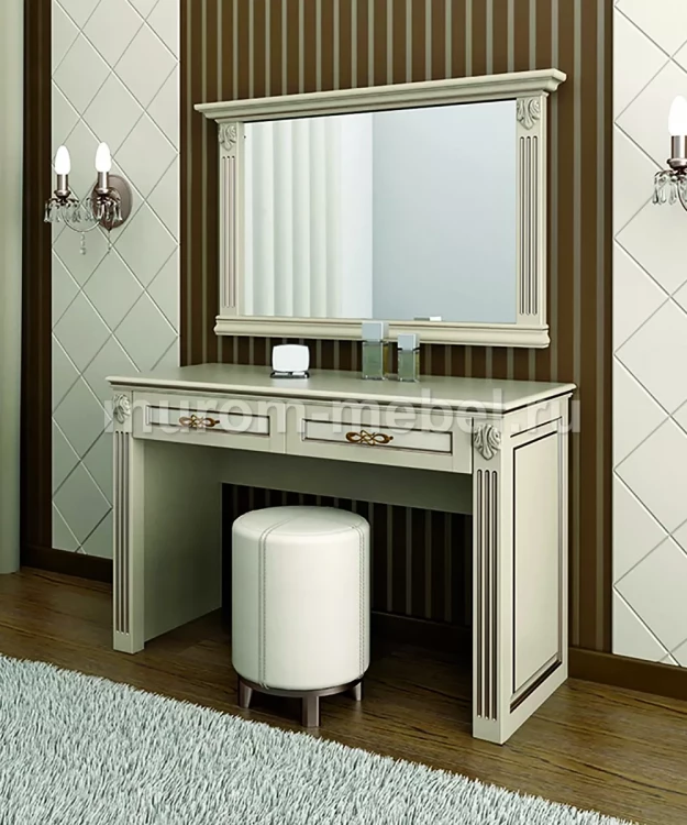 Стол туалетный Амелия с зеркалом