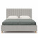 Кровать 1600 мягкая с п/м Бари (Серый, Ткань BEATTO PLAN-1)