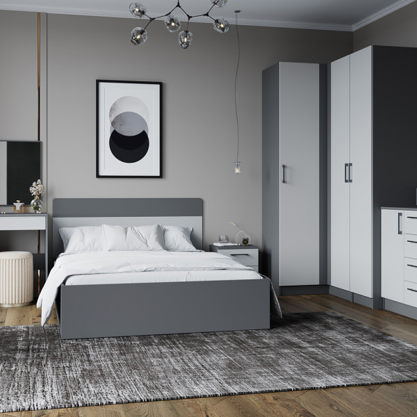 Спальня Вегас, графит серый/камень серый